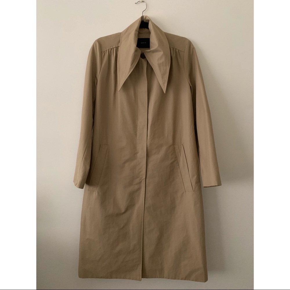 The Frankie Shop Beige Belted Trench Coat - Picture 3 of 11